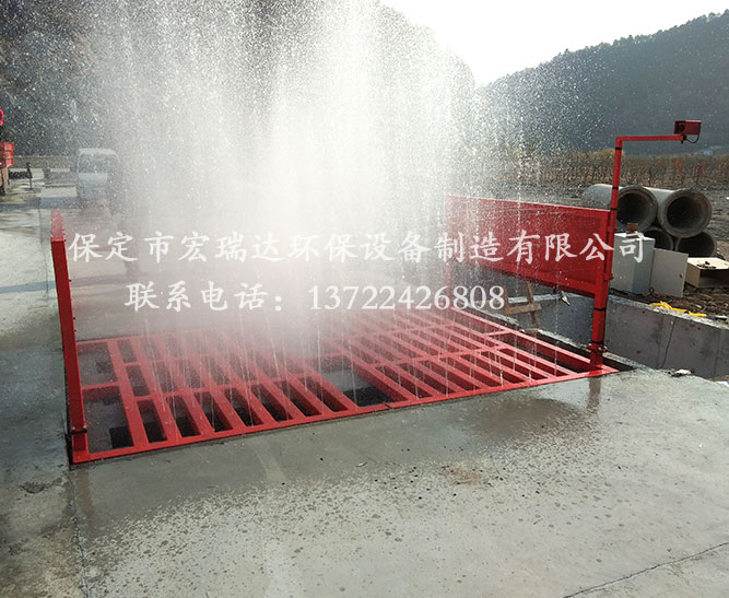 陕西咸阳礼泉石渣厂使用保定宏瑞达工程洗轮机案例